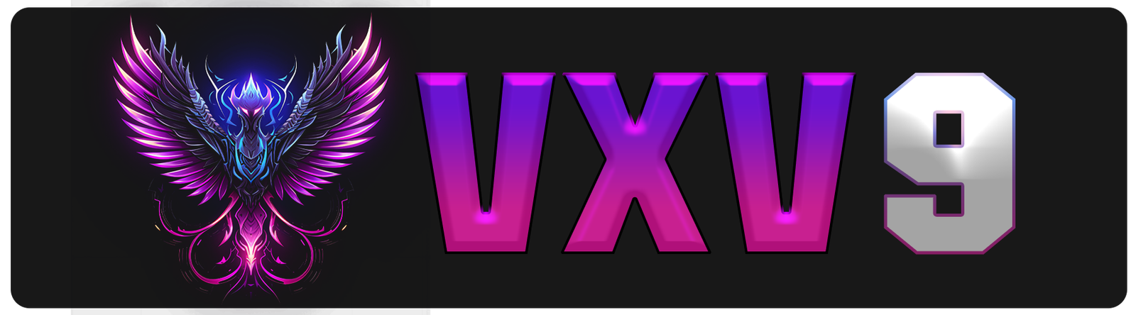 VXV9 logo ดำ